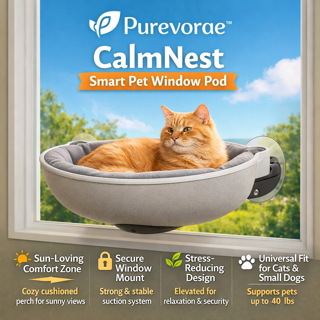 Purevorae™ CalmNest Smart Pet Window Pod