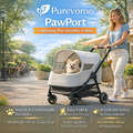Purevorae™ PawPort Foldaway Pet Stroller Cabin