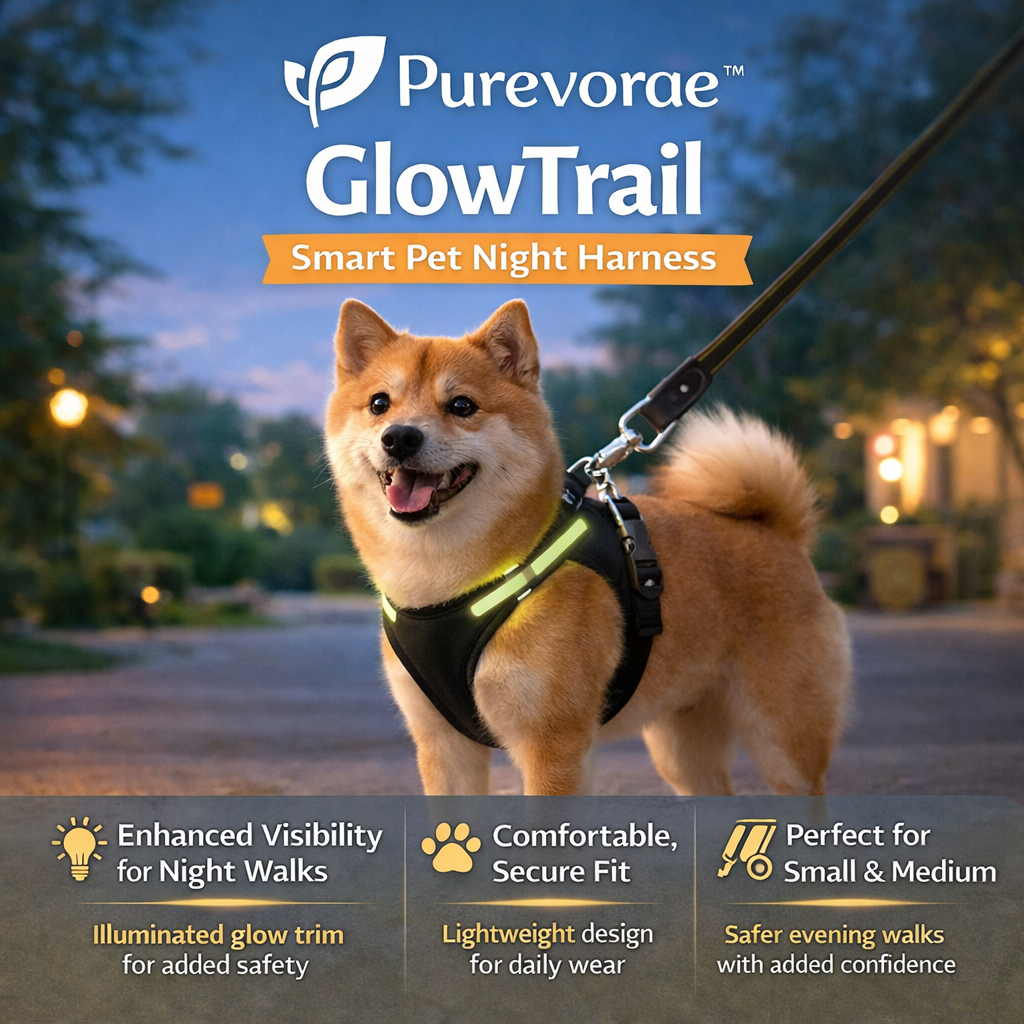 Purevorae™ GlowTrail Smart Pet Night Harness