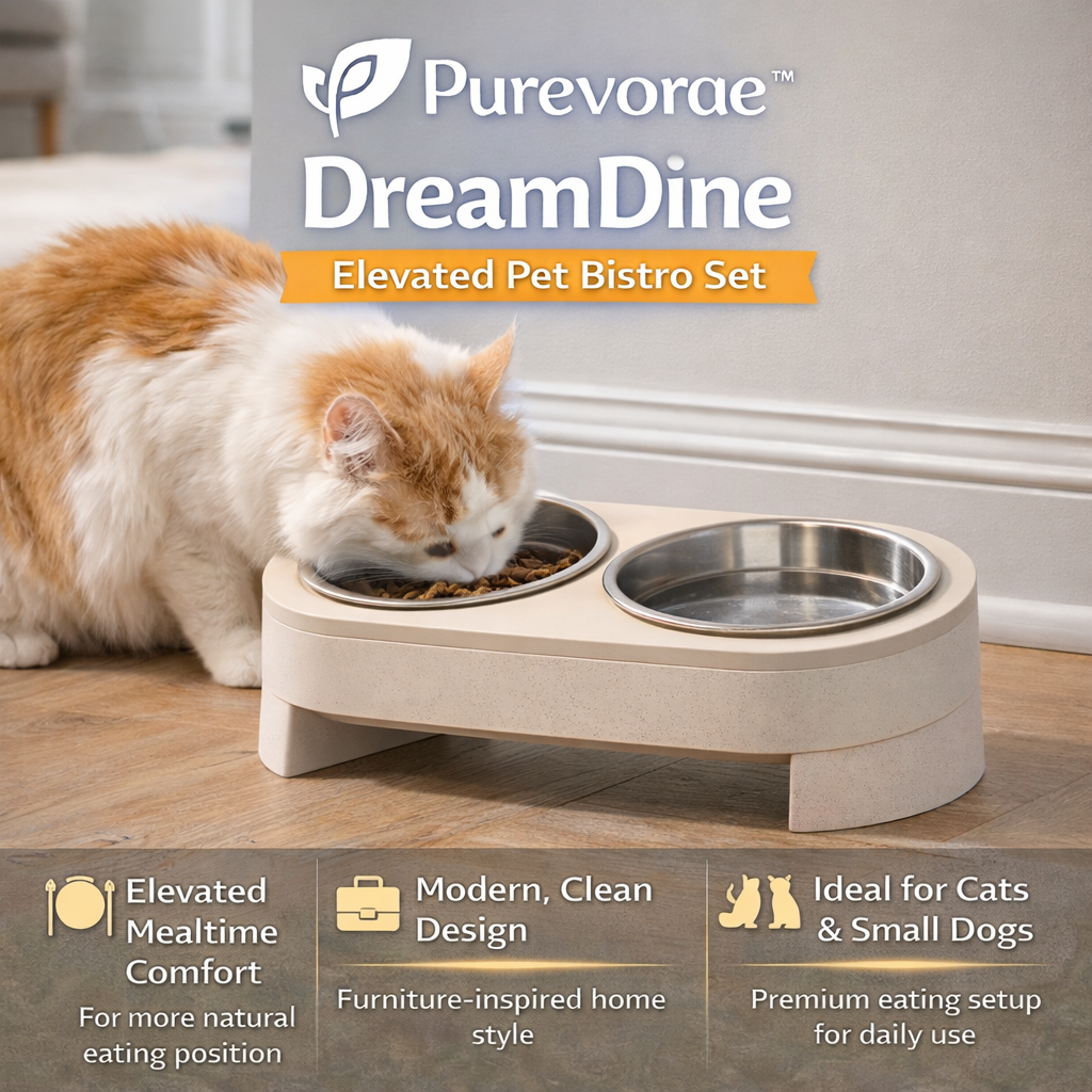 Purevorae™ DreamDine Elevated Pet Bistro Set